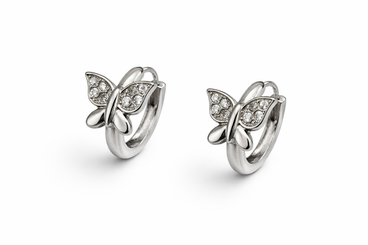 ORECCHINI HOOPS FARFALLA