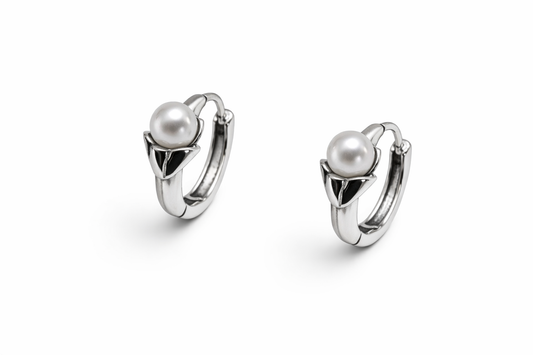 ORECCHINI HOOPS PERLA
