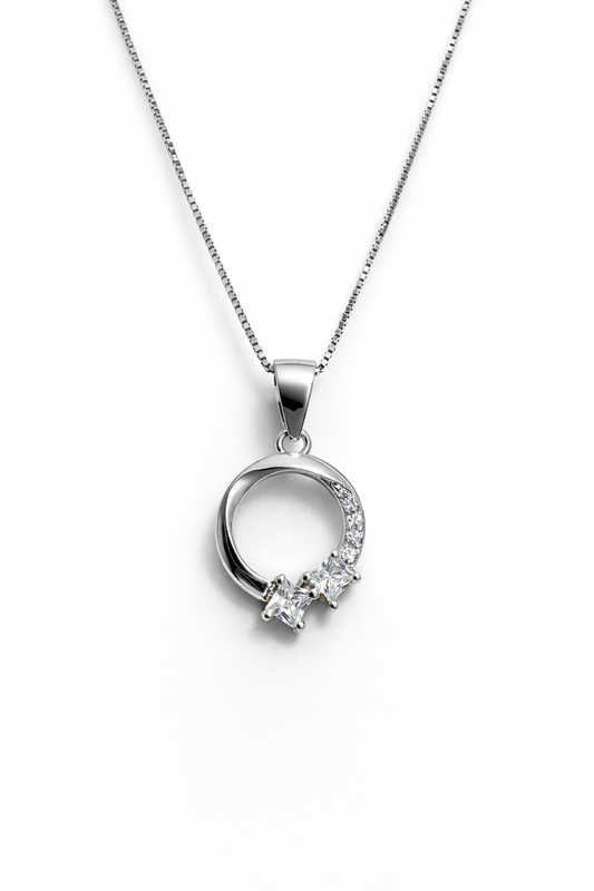 COLLANA TONDO ZIRCONI