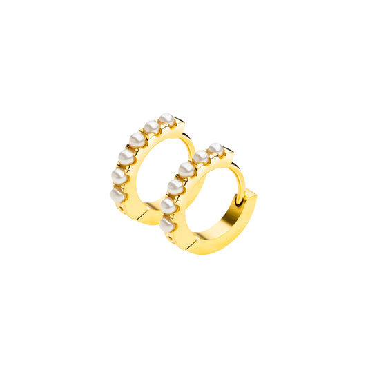 ORECCHINI HOOPS PERLE