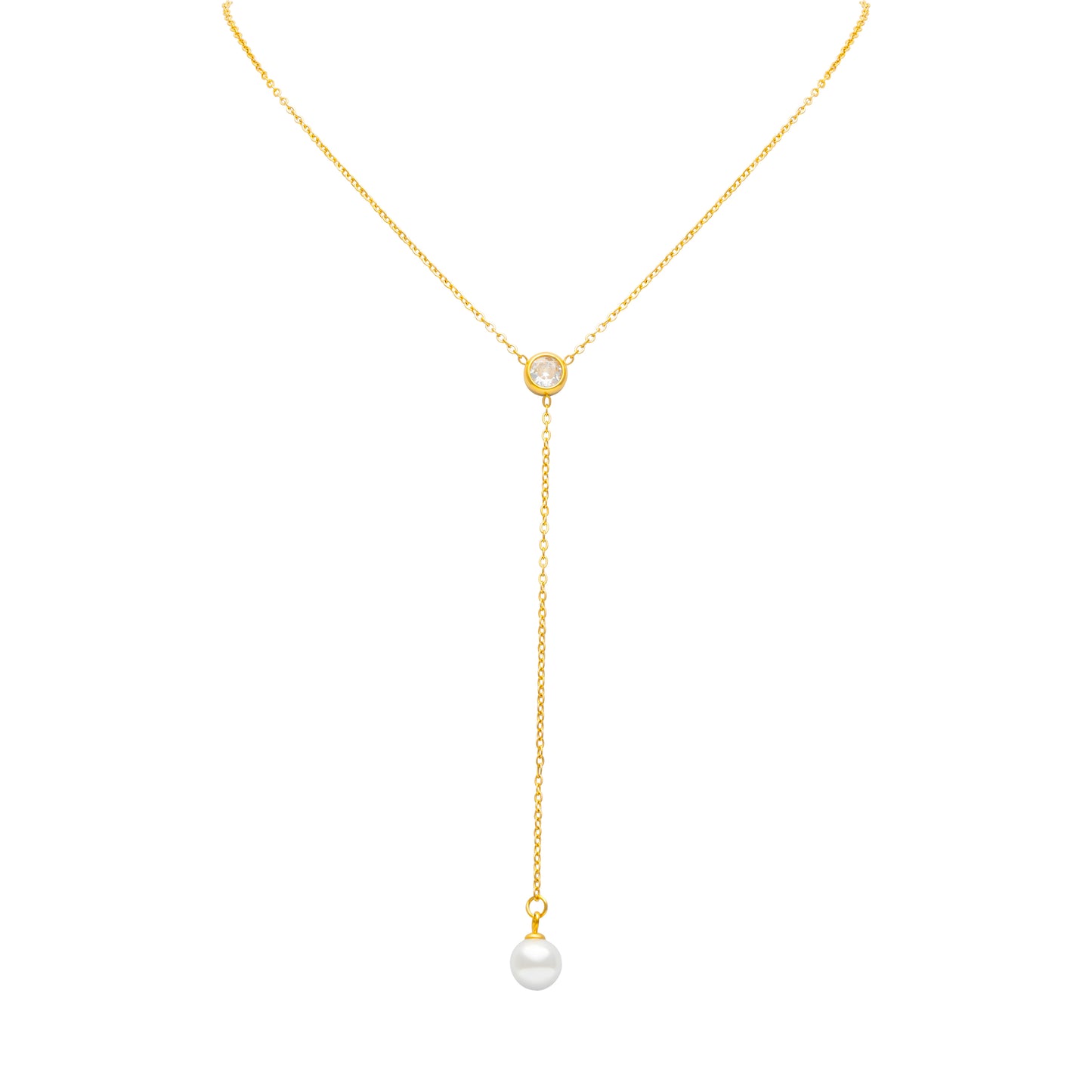 COLLANA PERLA CRAVATTINO