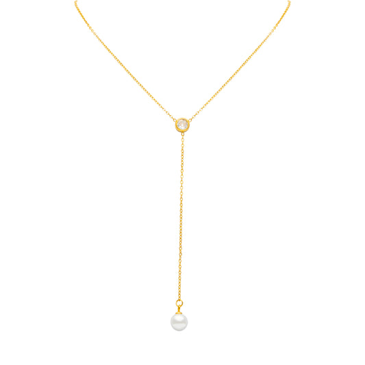 COLLANA PERLA CRAVATTINO