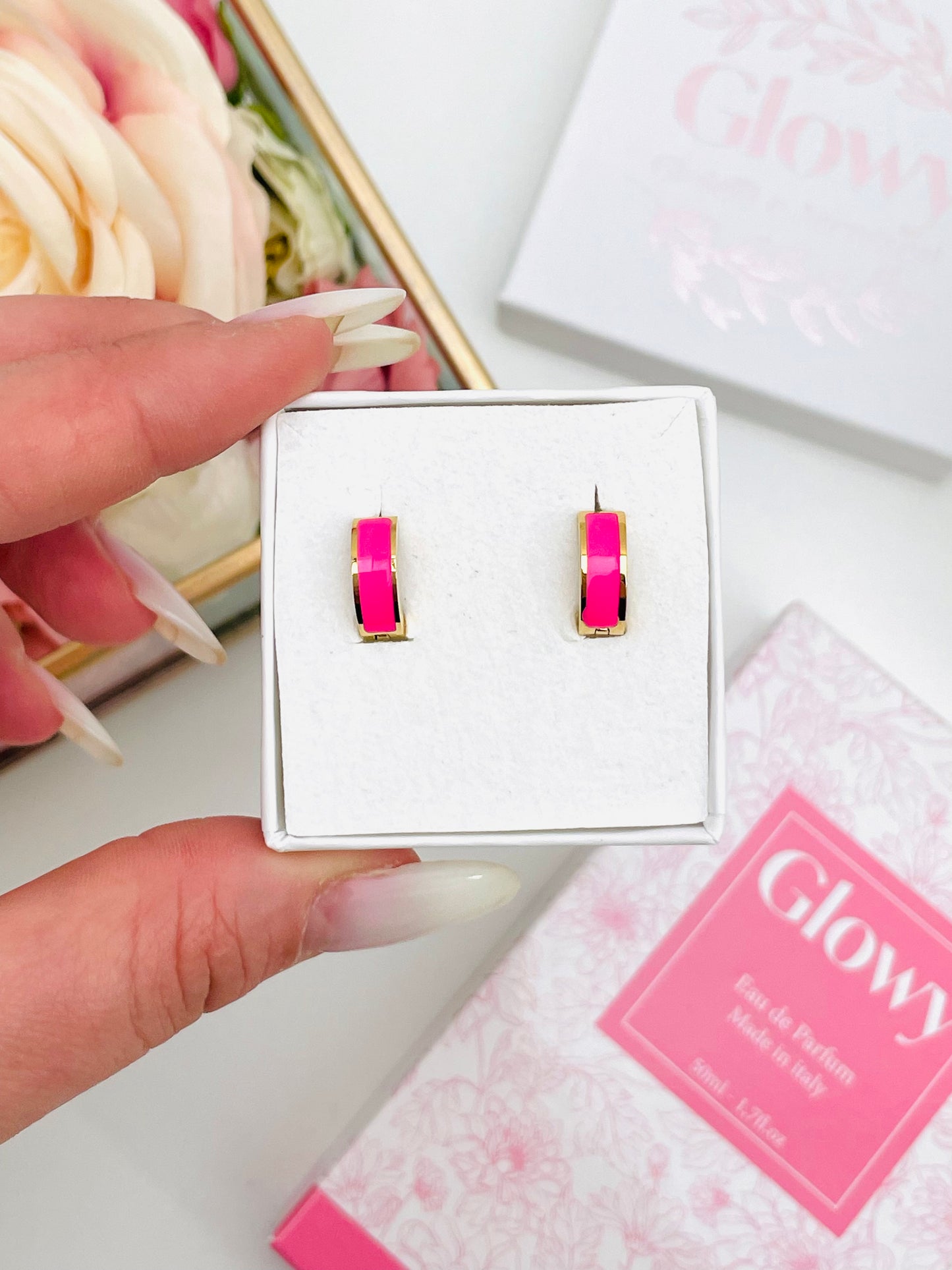 BOLD ENAMEL EARRINGS