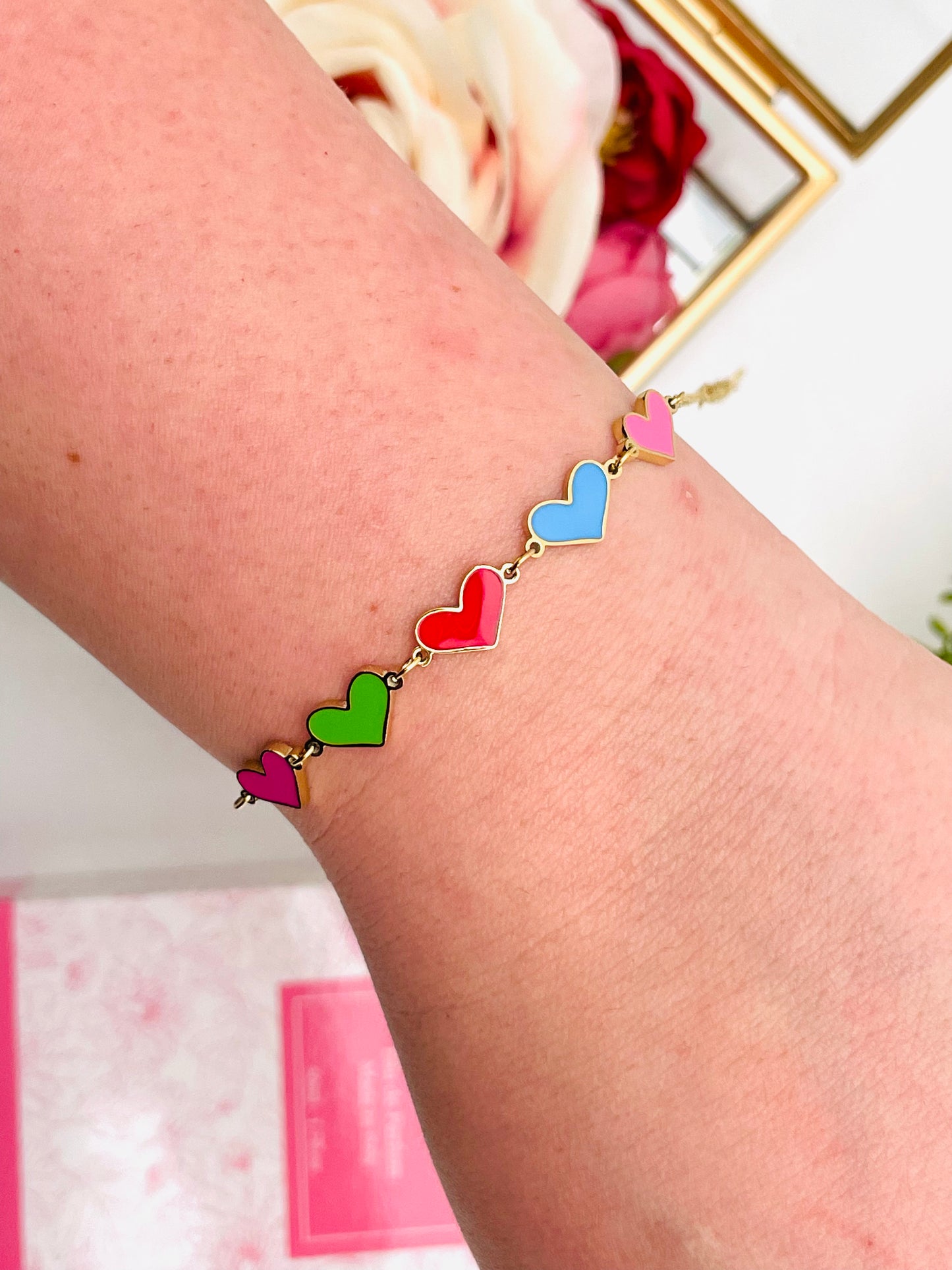 BRACCIALE RAINBOW HEARTS