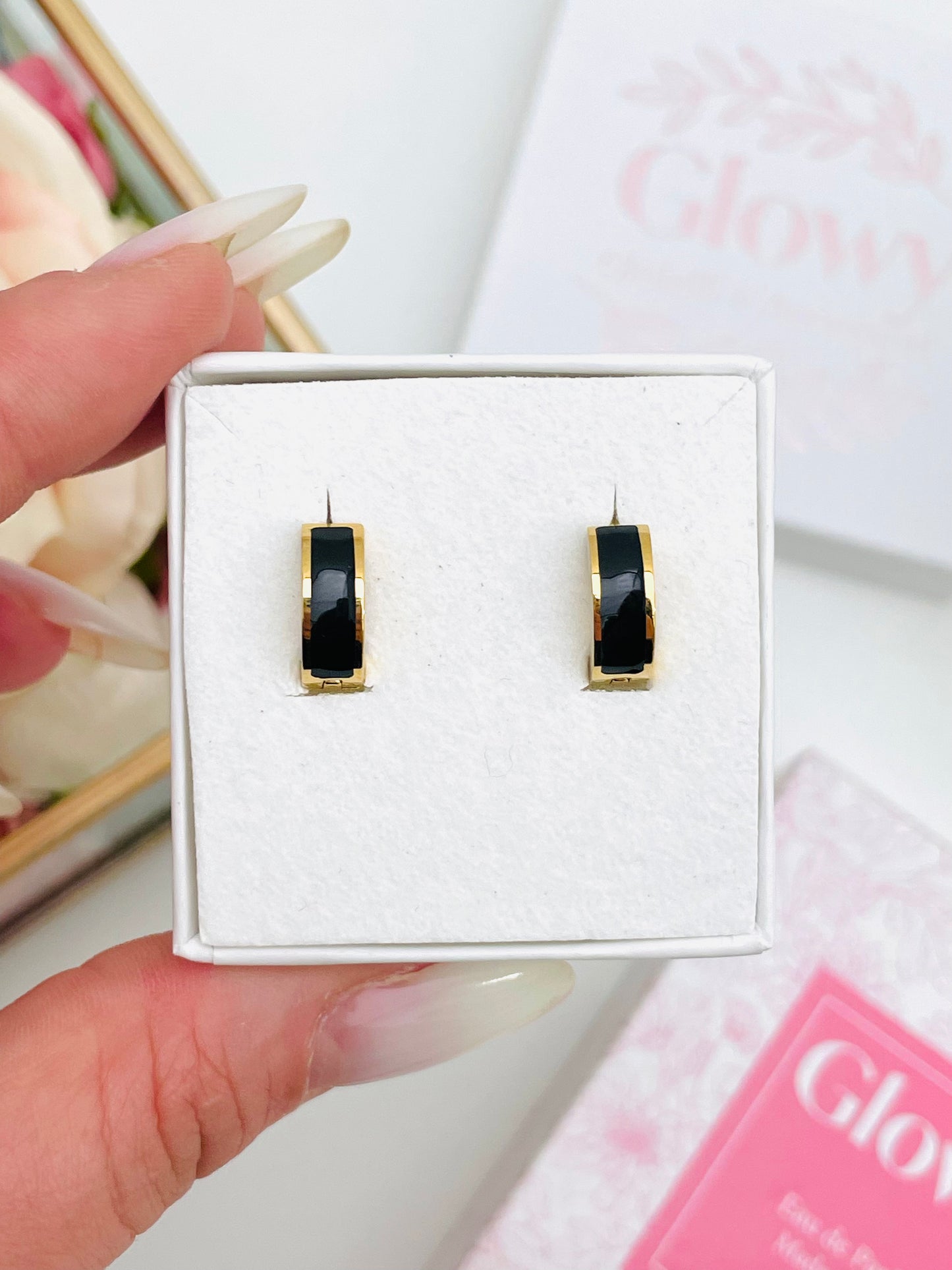 BOLD ENAMEL EARRINGS