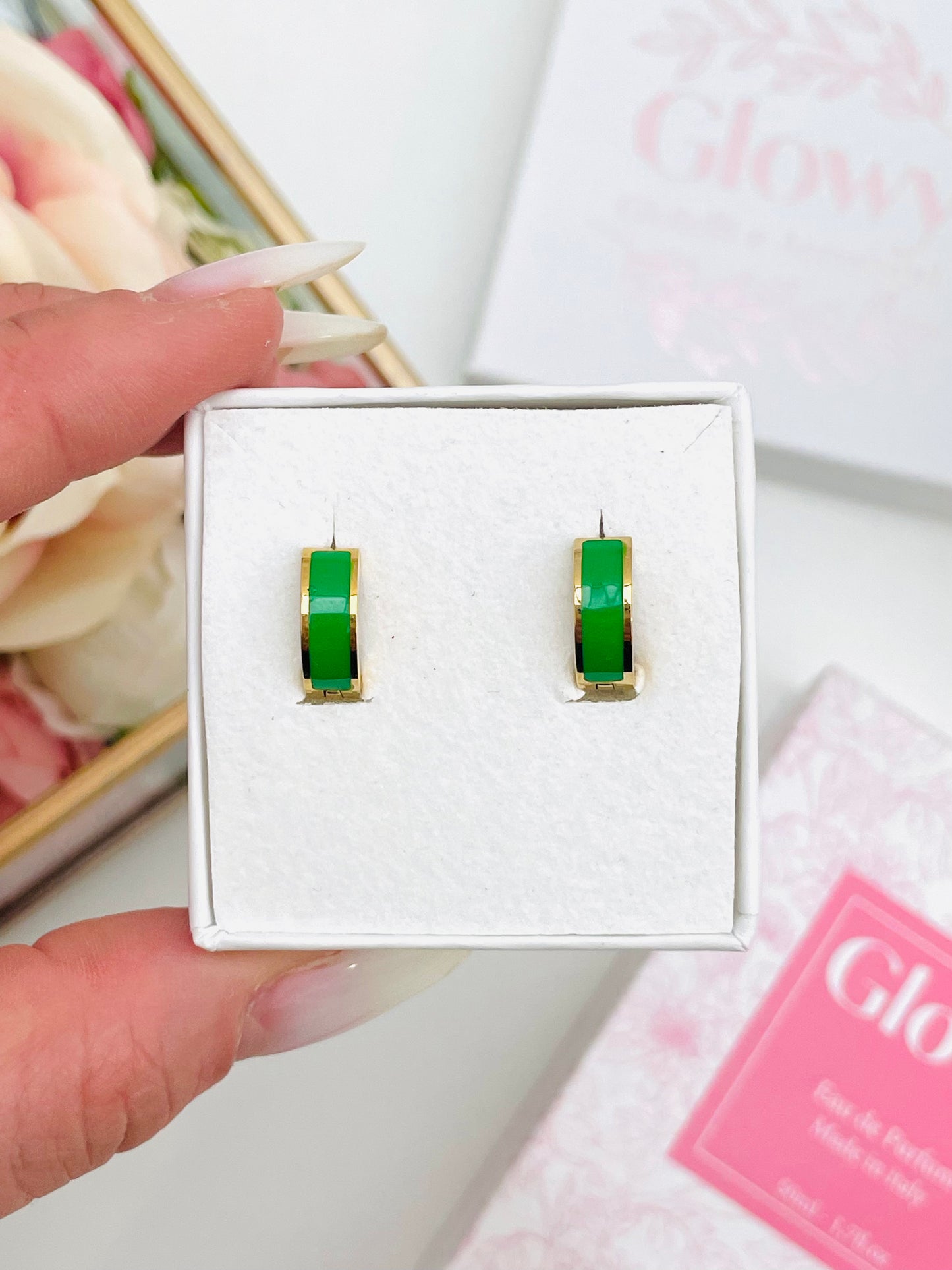 BOLD ENAMEL EARRINGS