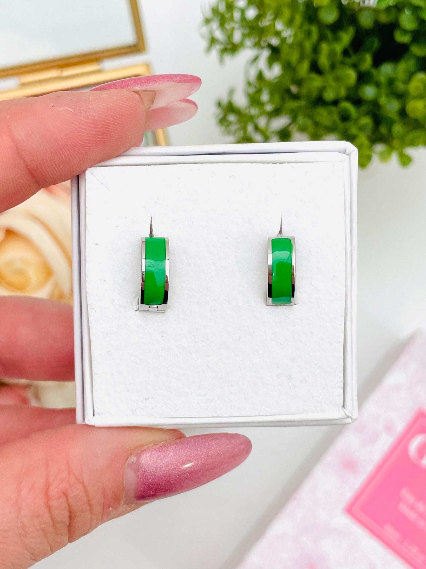 BOLD ENAMEL EARRINGS