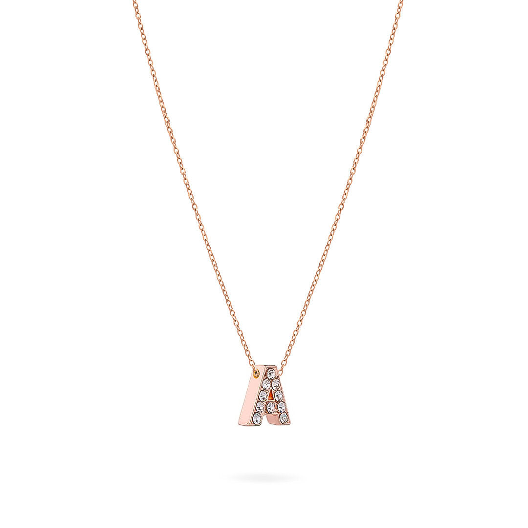 COLLANA LETTERA ROSEGOLD