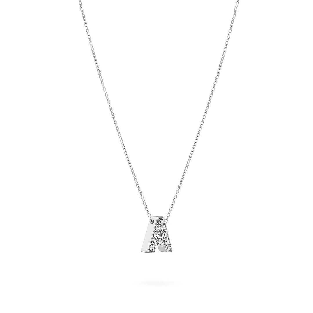 SILVER LETTER NECKLACE