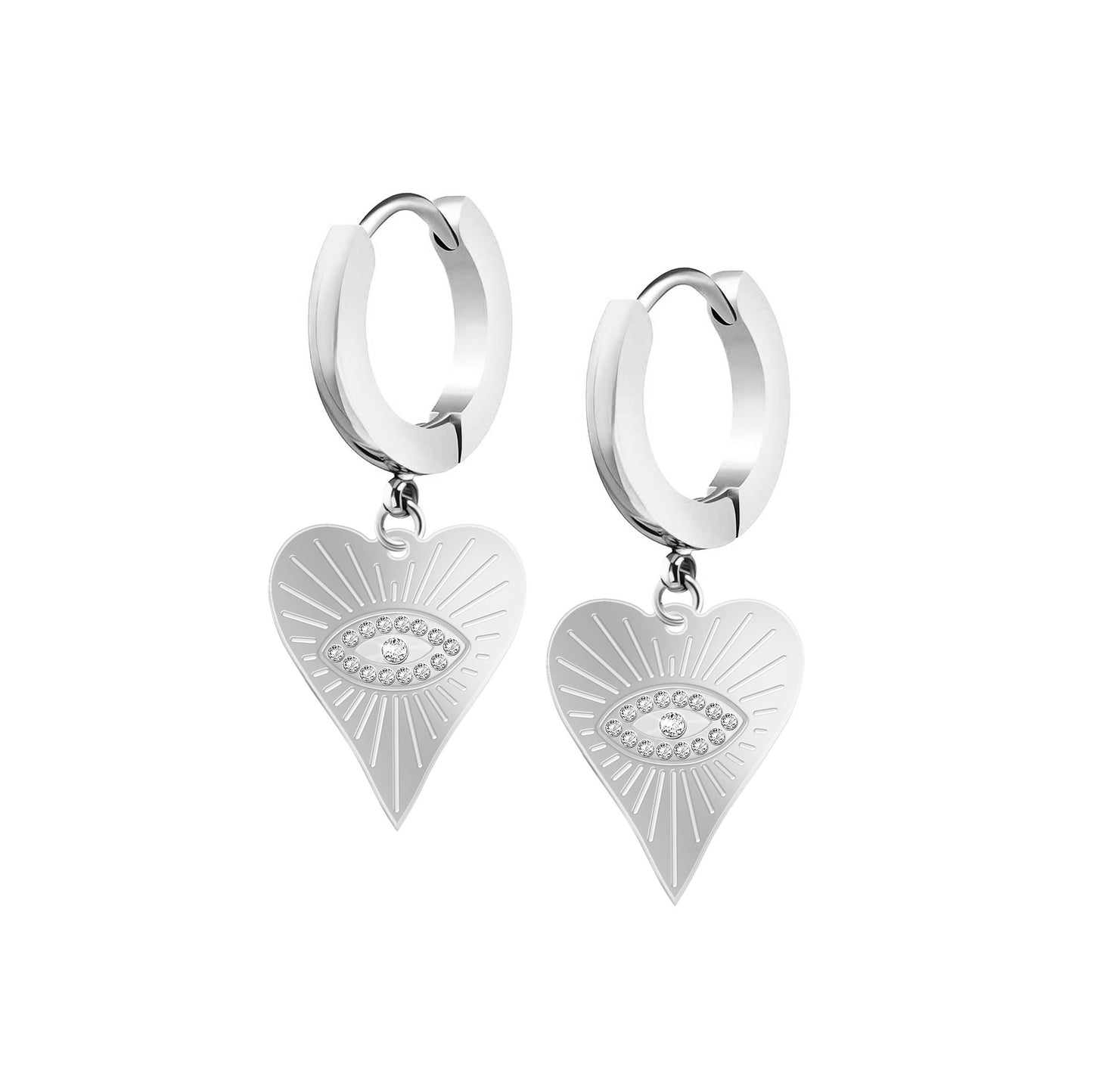 HEART EYE EARRINGS