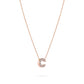 COLLANA LETTERA ROSEGOLD