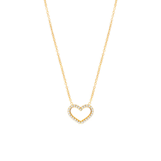 ZIRCONIA HEART NECKLACE