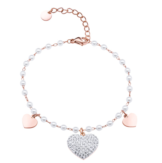 PEARL HEARTS BRACELET