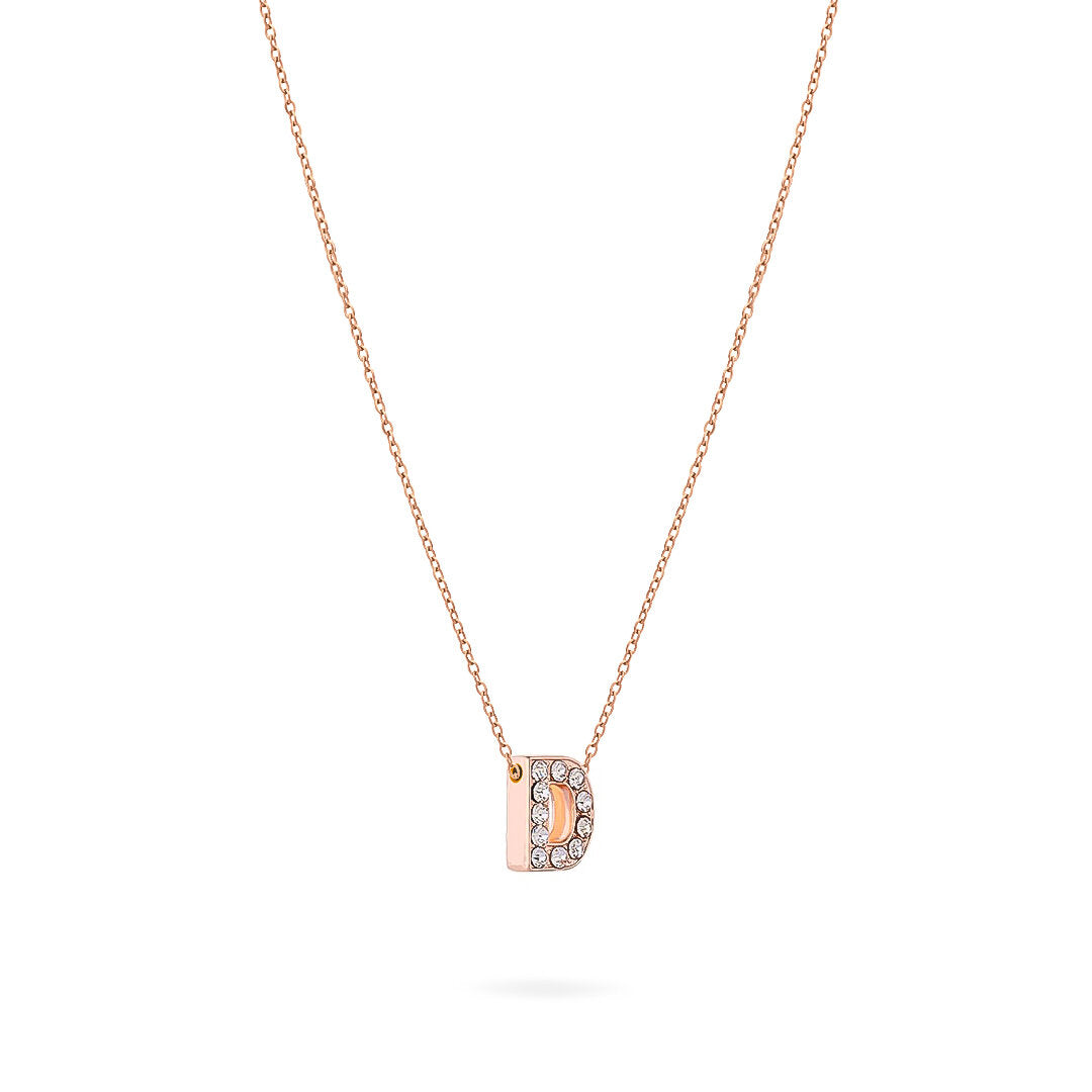 COLLANA LETTERA ROSEGOLD