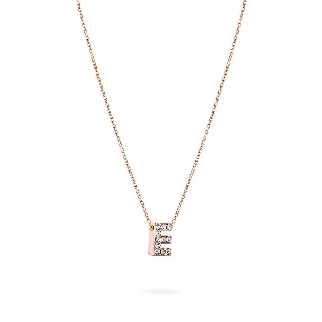 COLLANA LETTERA ROSEGOLD