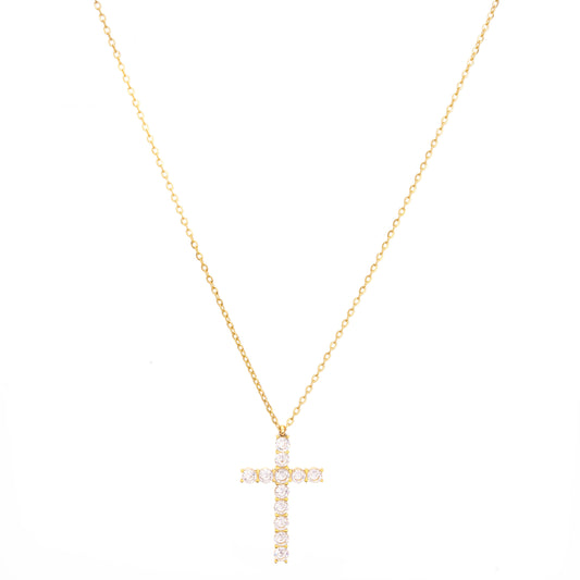 ZIRCONIA CROSS NECKLACE