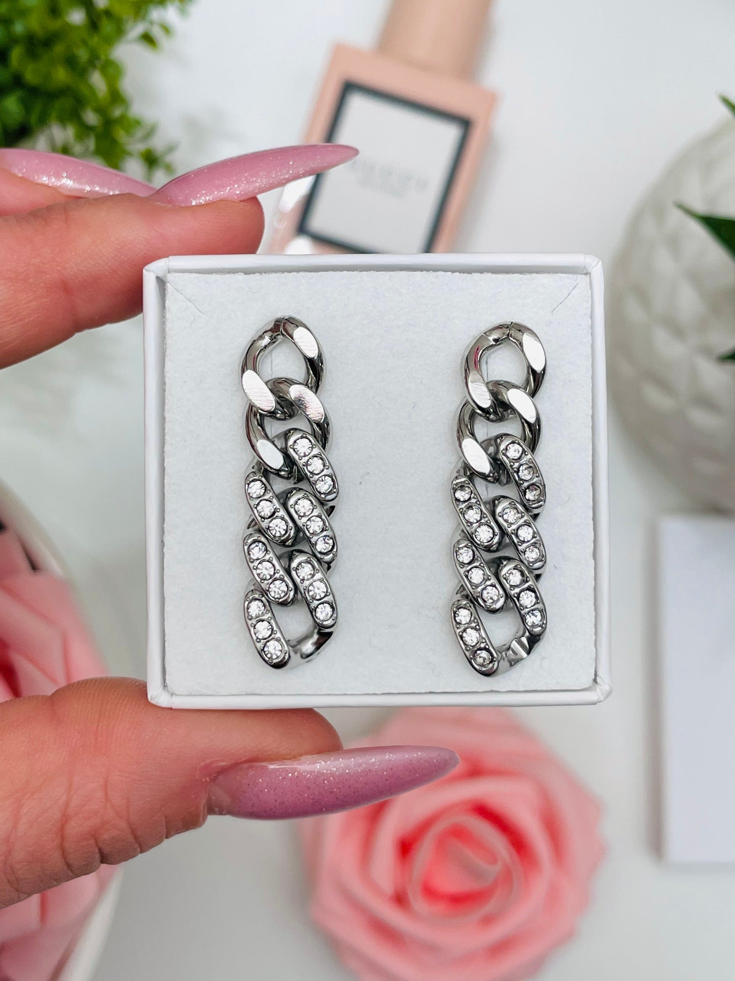 GROUMETTE ZIRCONIA EARRINGS