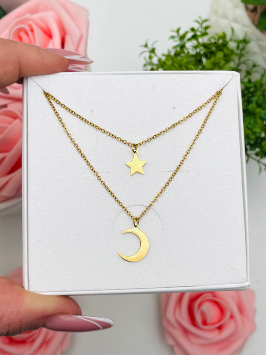 STAR MOON NECKLACE