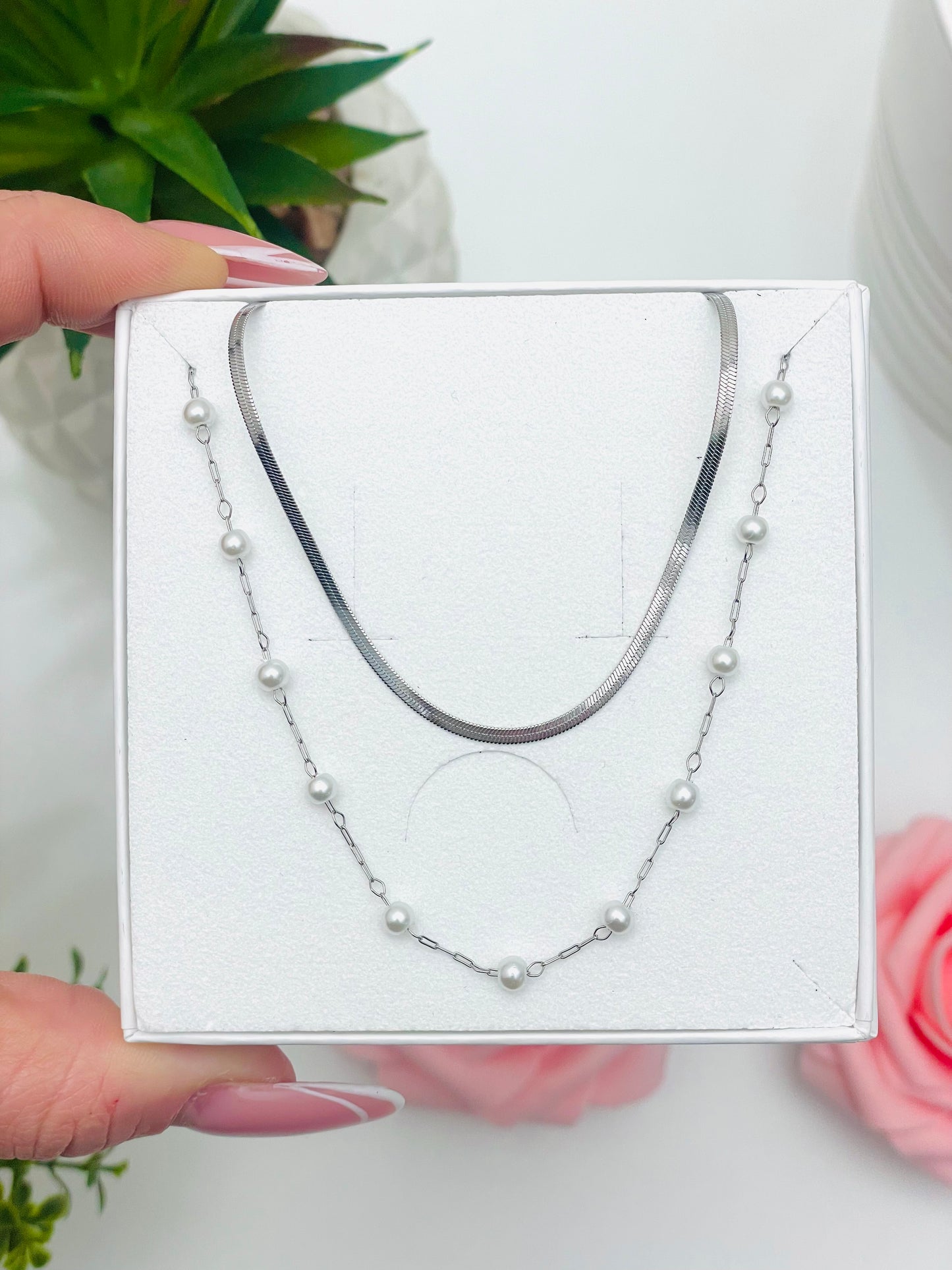 SNAKE PEARL NECKLACE