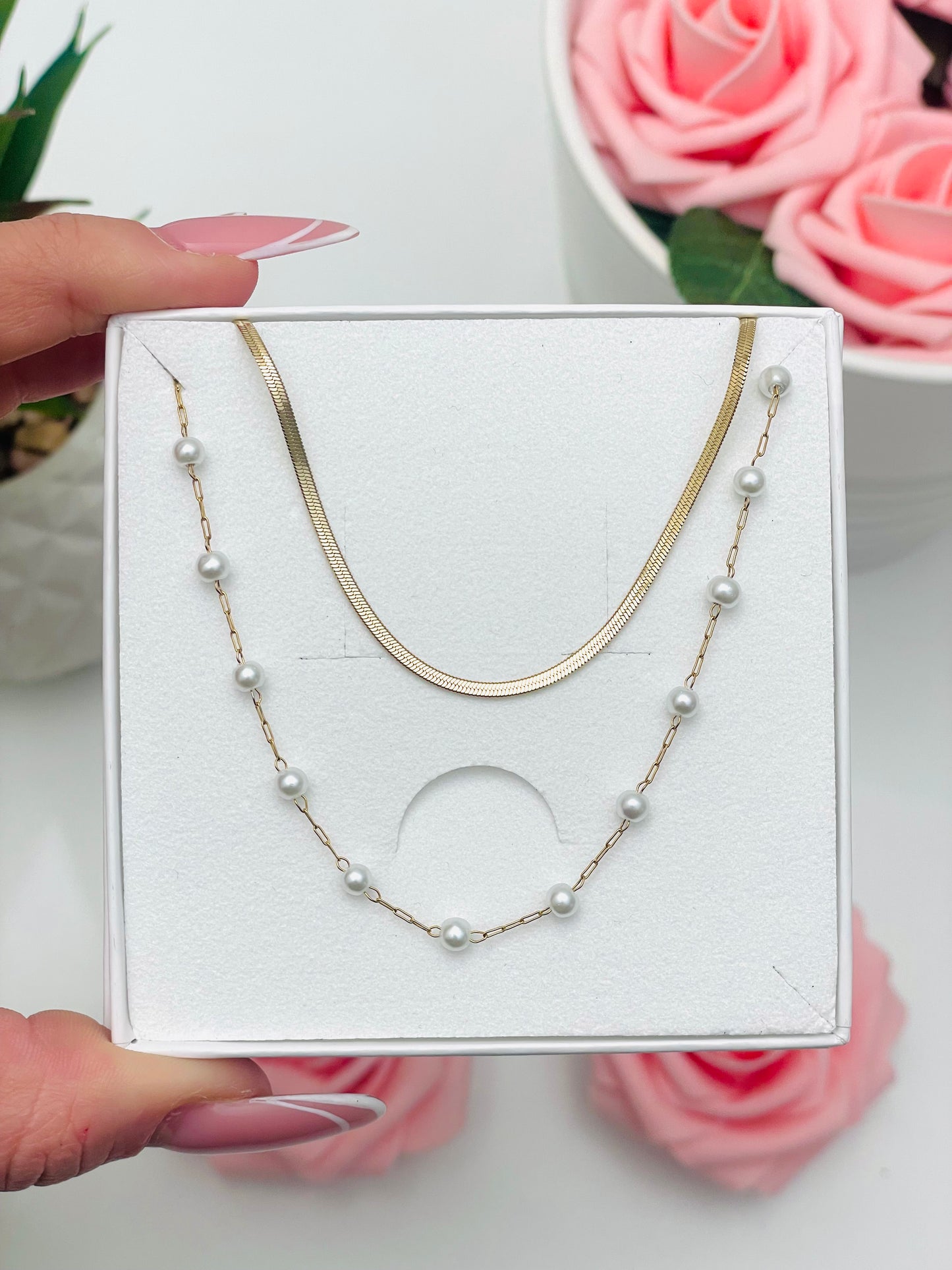 SNAKE PEARL NECKLACE