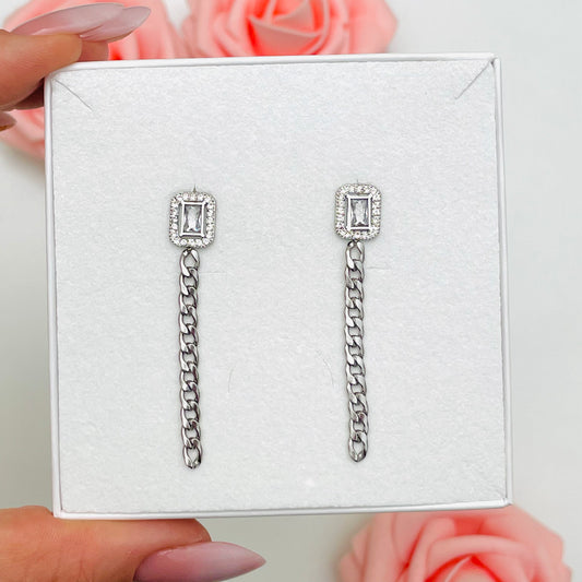 SQUARE GROUMETTE EARRINGS