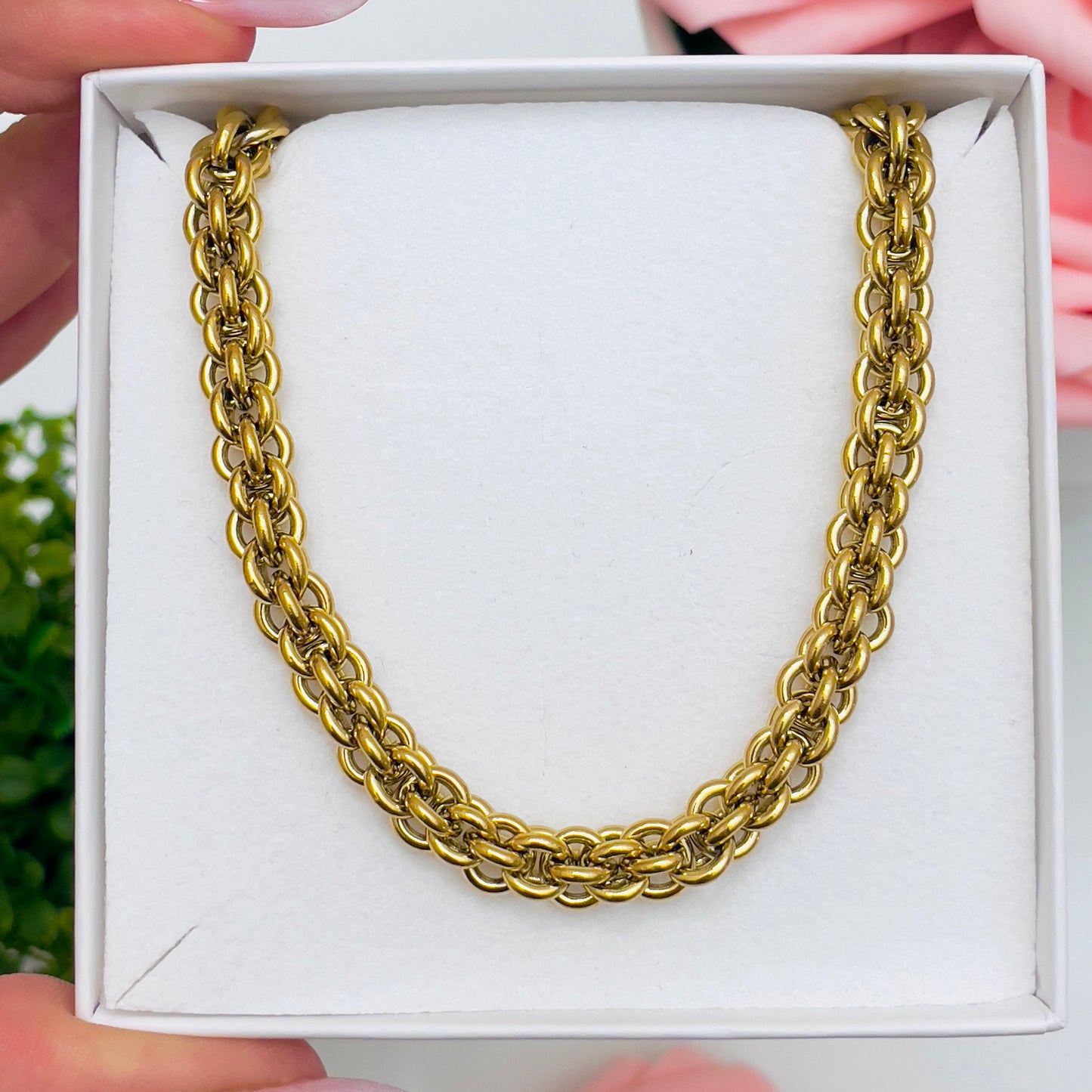 TUBULAR CHAIN ​​NECKLACE