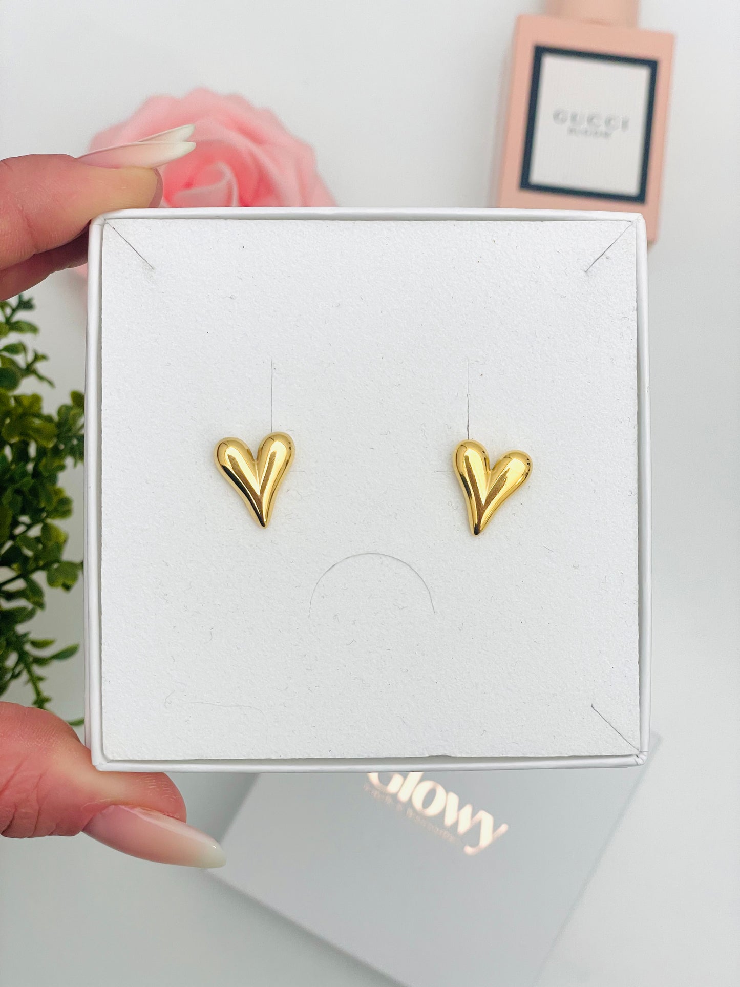 EXTENDED HEART EARRINGS