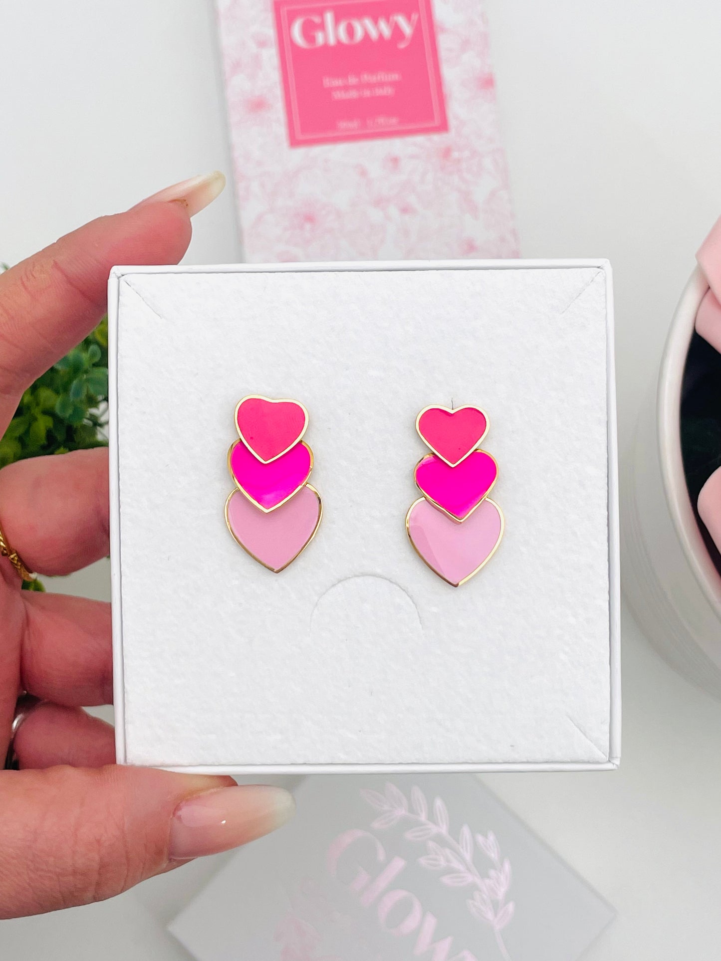 THREE HEARTS EARRINGS