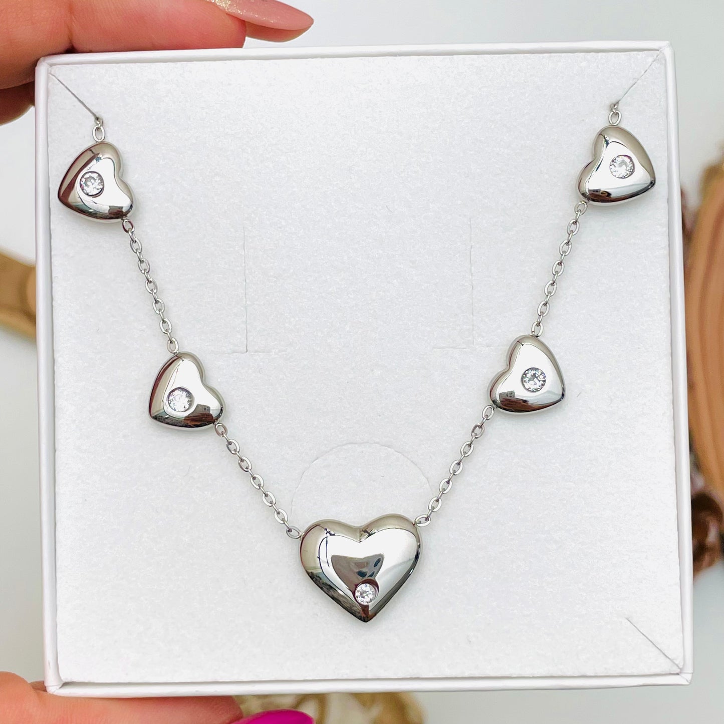 BIG MULTIHEART NECKLACE