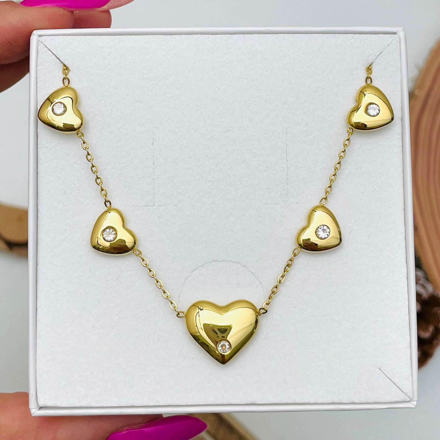 BIG MULTIHEART NECKLACE