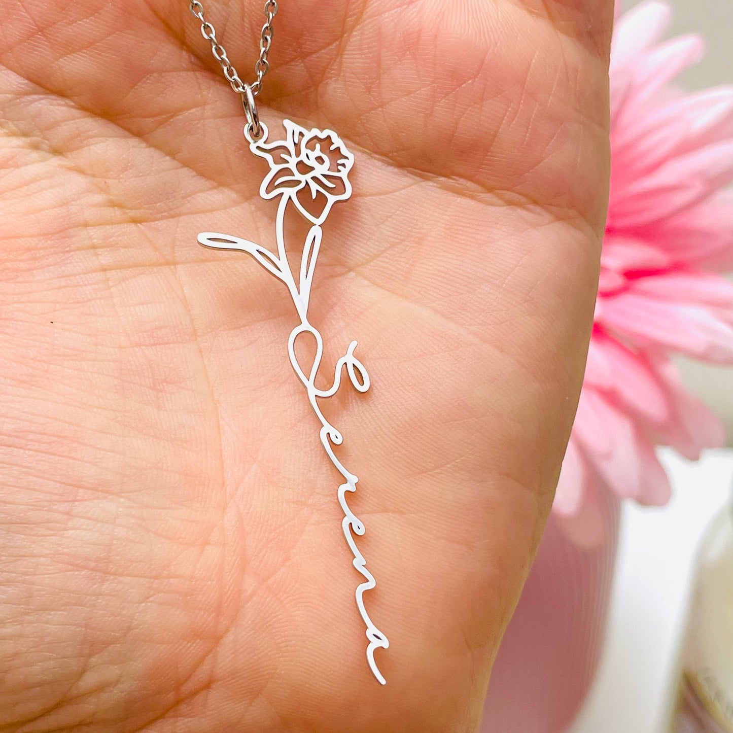 FLOWER NAME NECKLACE