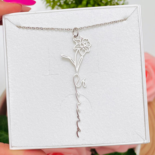 FLOWER NAME NECKLACE