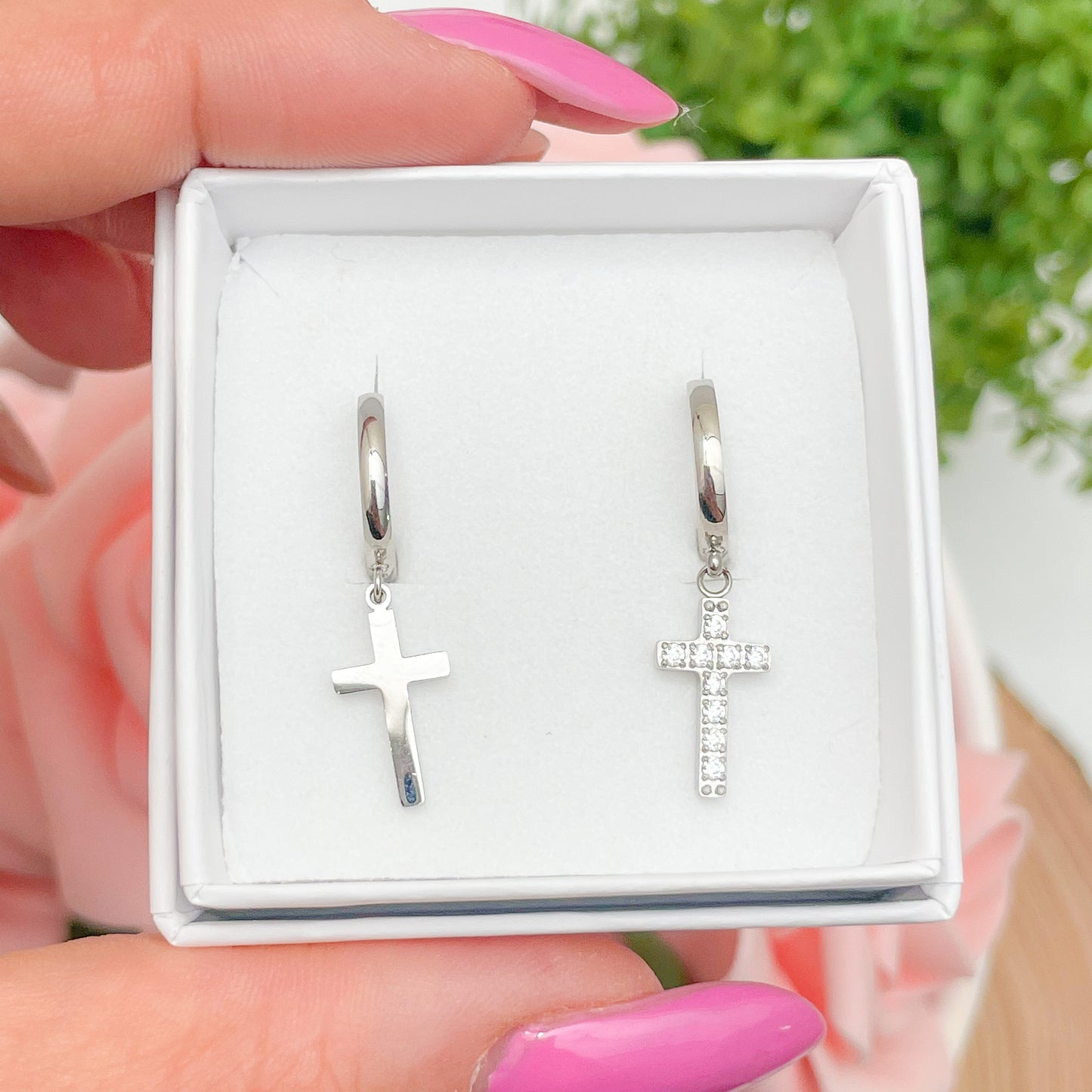 CROSS EARRING SET