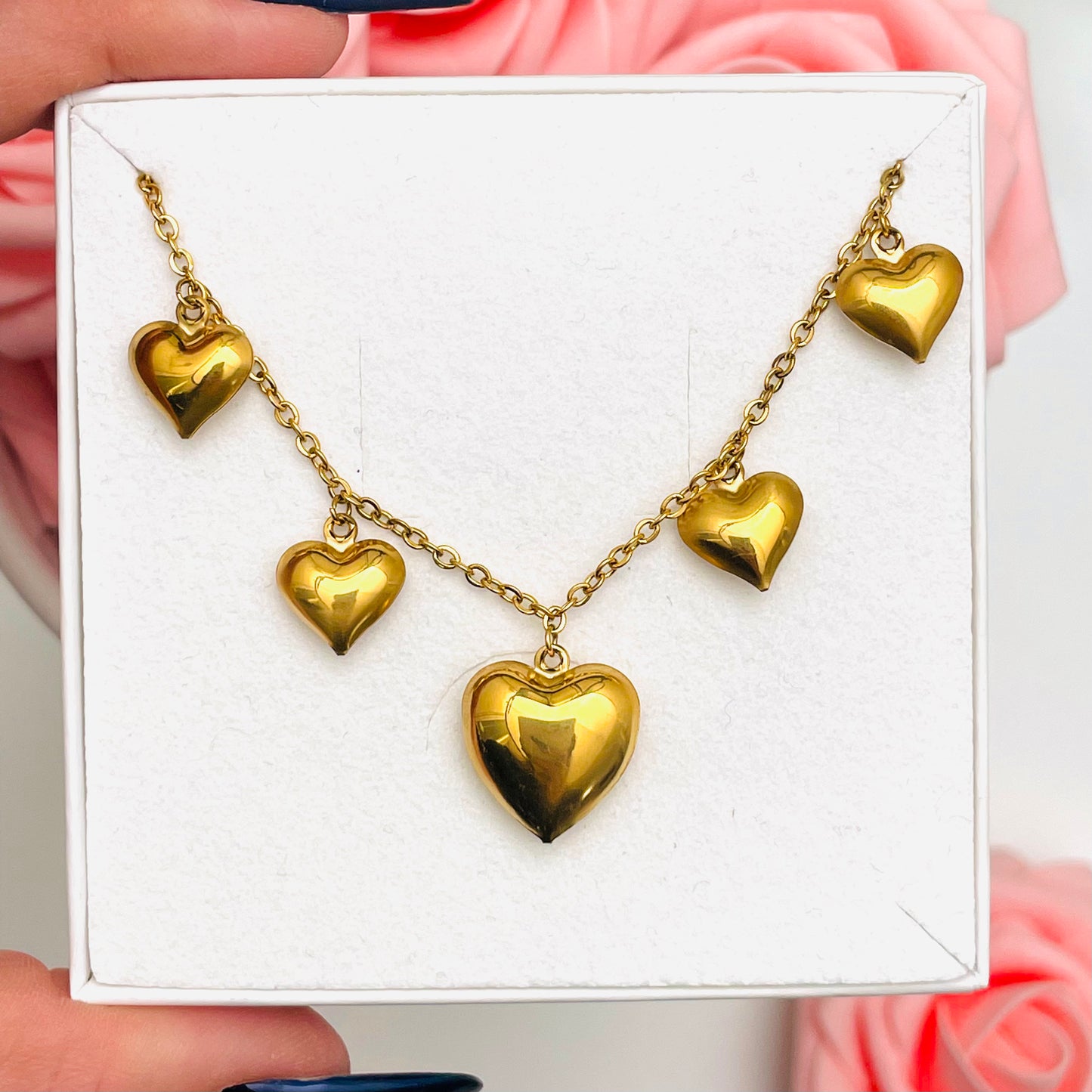 BOMBATINI HEARTS NECKLACE