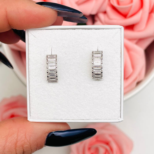 HOOPS BAGUETTE EARRINGS