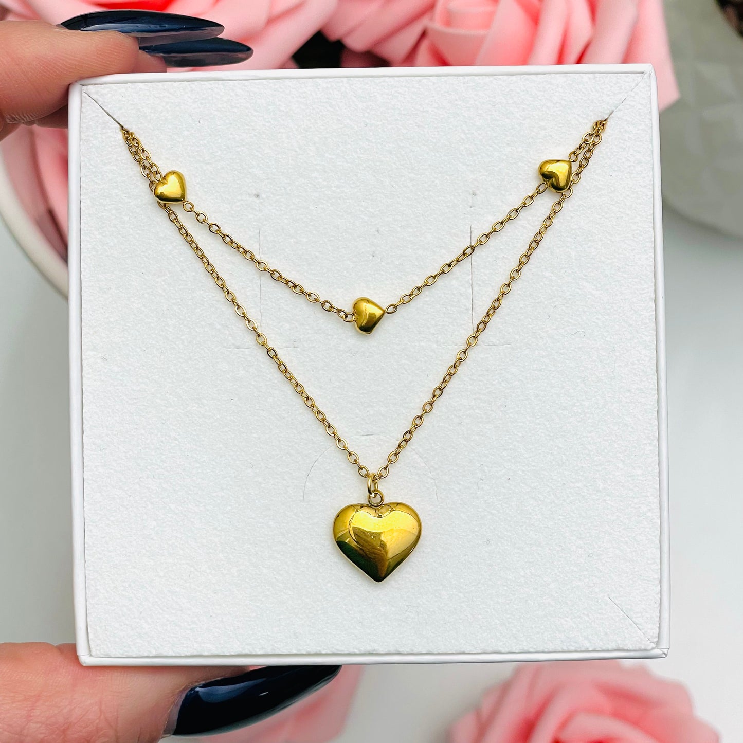 CASCADE OF HEARTS NECKLACE