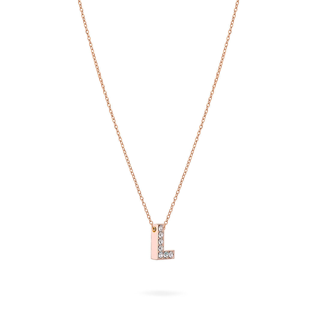 COLLANA LETTERA ROSEGOLD