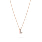 COLLANA LETTERA ROSEGOLD