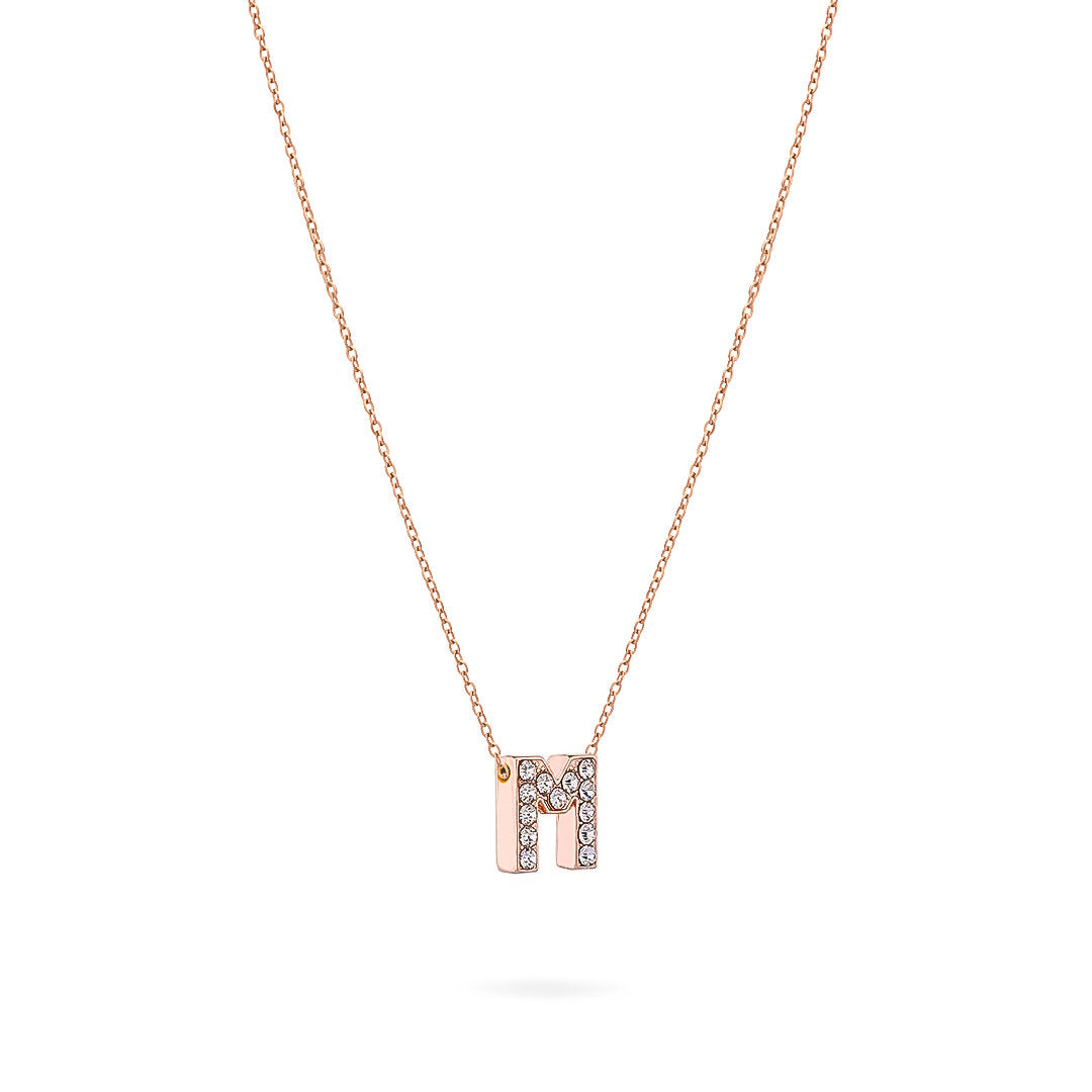 COLLANA LETTERA ROSEGOLD