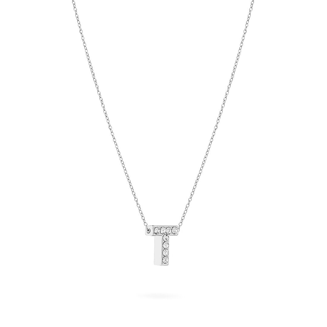 SILVER LETTER NECKLACE