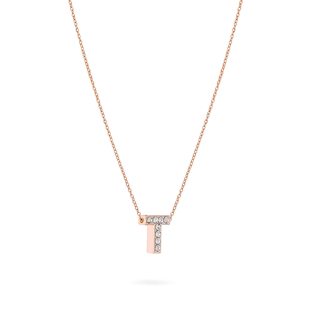 COLLANA LETTERA ROSEGOLD