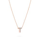 COLLANA LETTERA ROSEGOLD