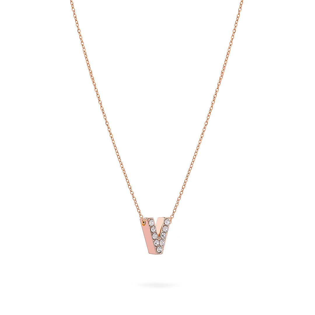 COLLANA LETTERA ROSEGOLD