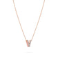 COLLANA LETTERA ROSEGOLD