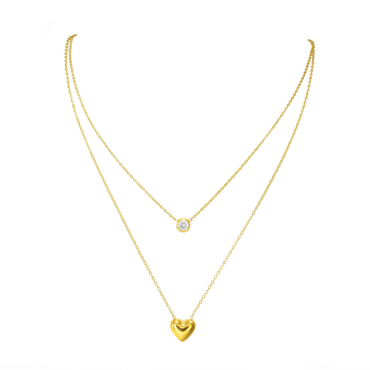 ZIRCON HEART NECKLACE