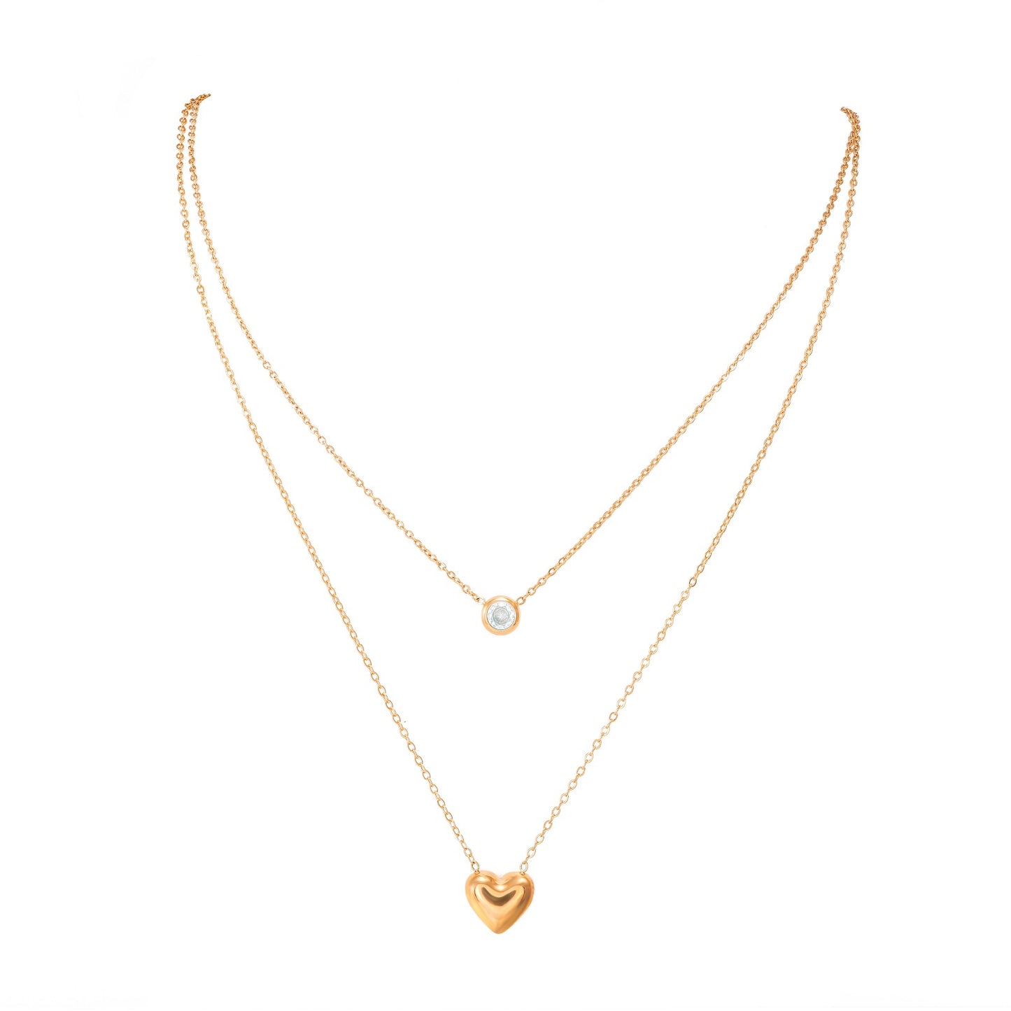 ZIRCON HEART NECKLACE