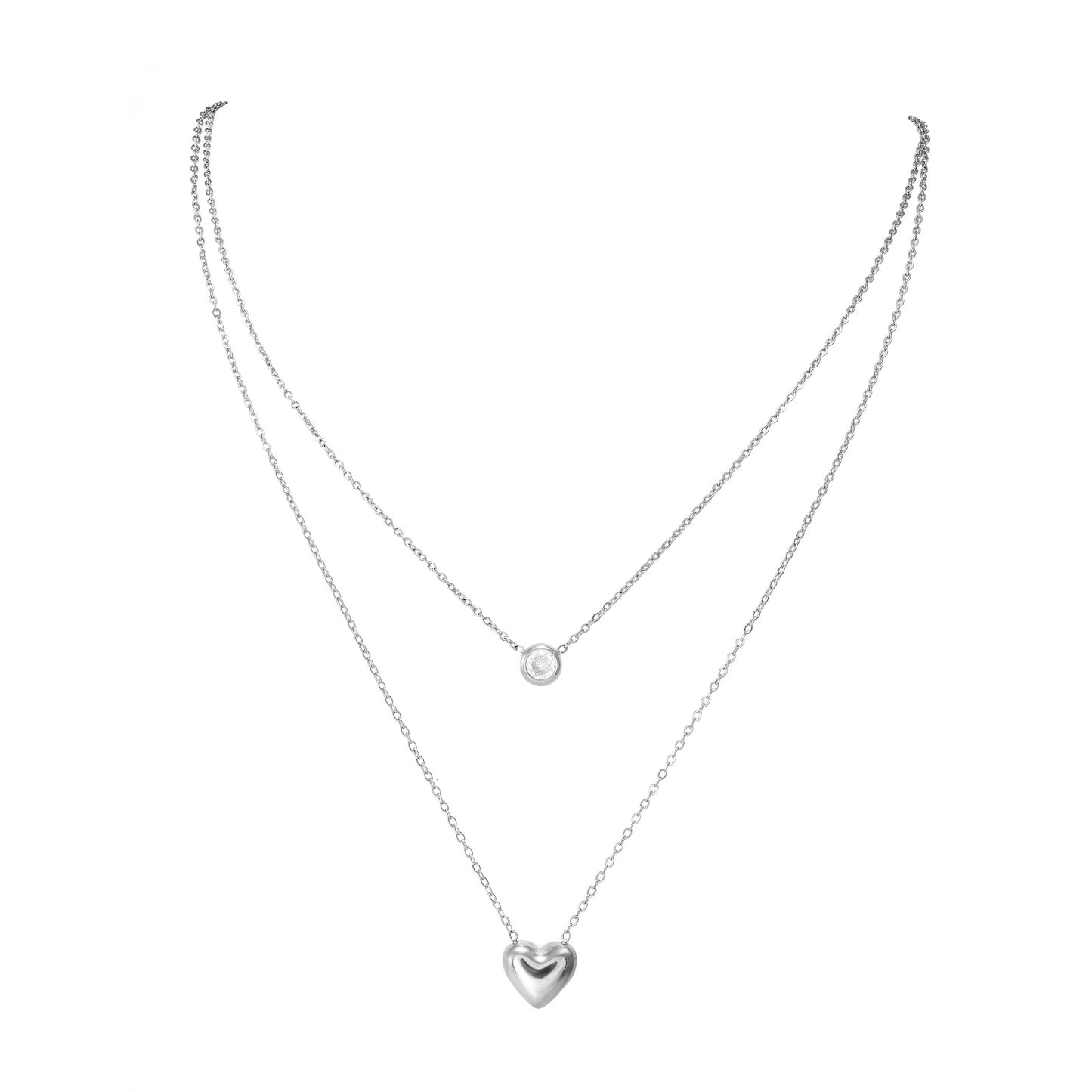 COLLANA CUORE ZIRCONE