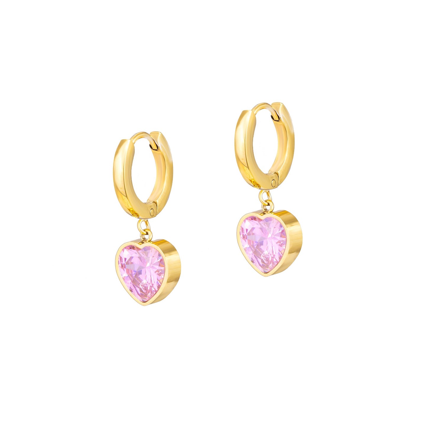 PINK HEART EARRINGS