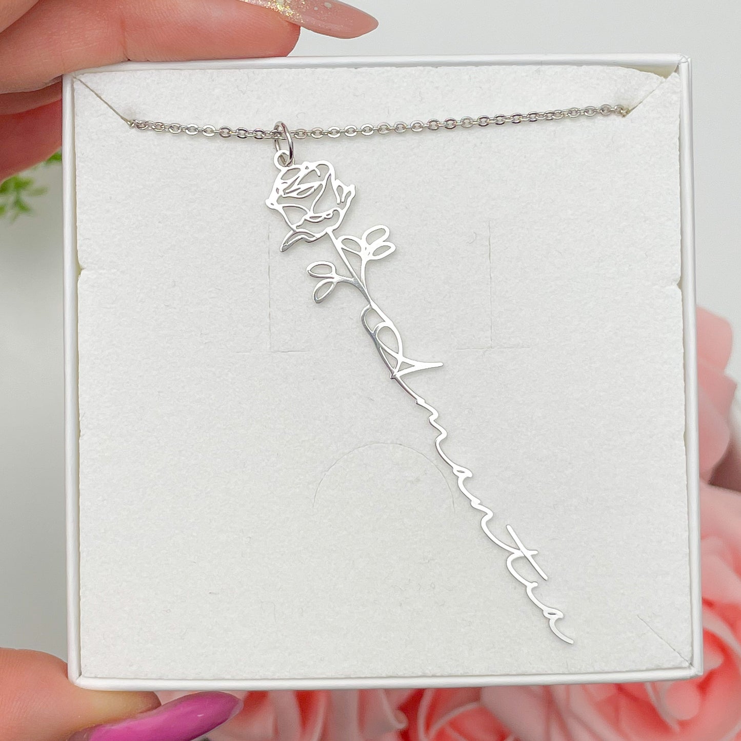 FLOWER NAME NECKLACE