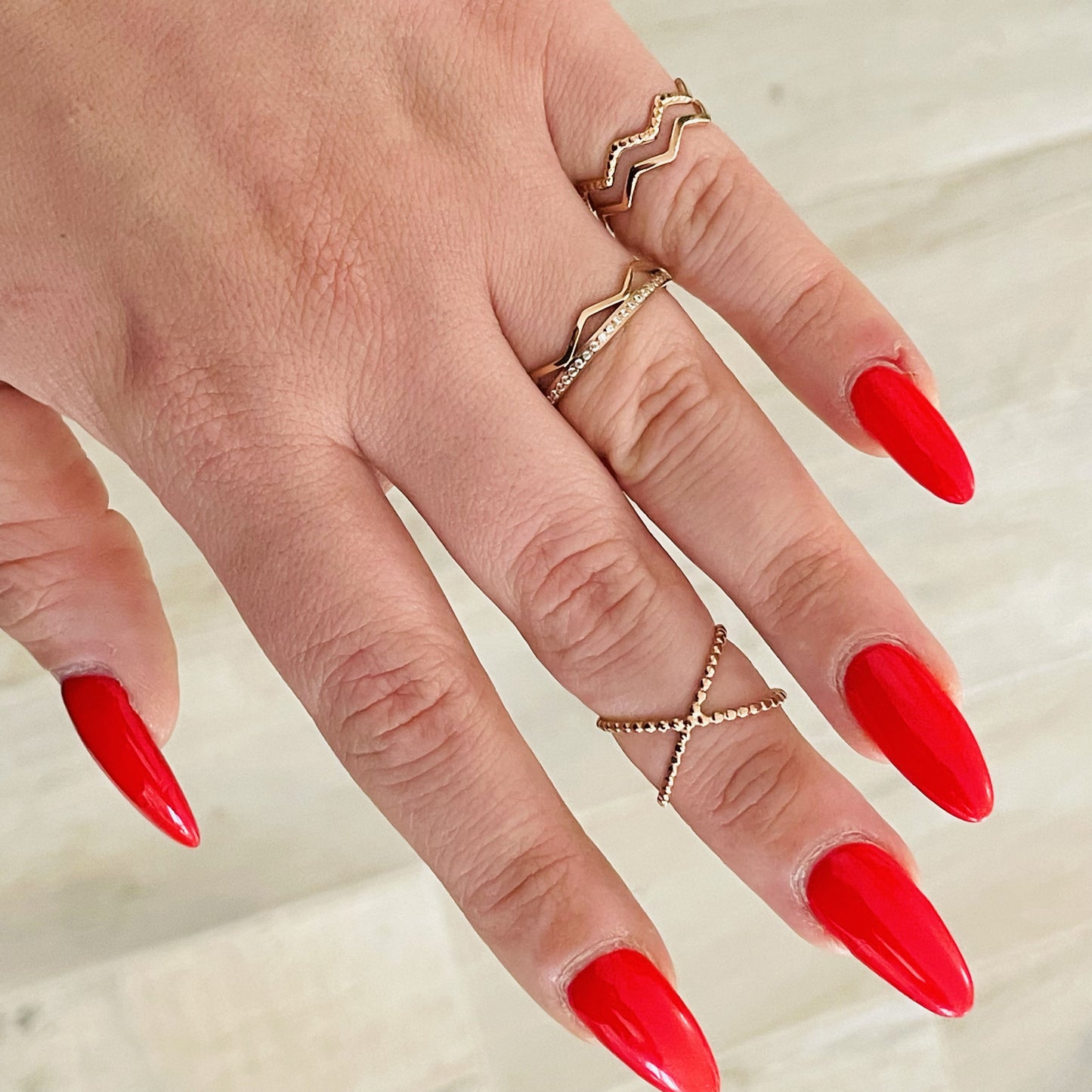 ZIGZAG RING SET